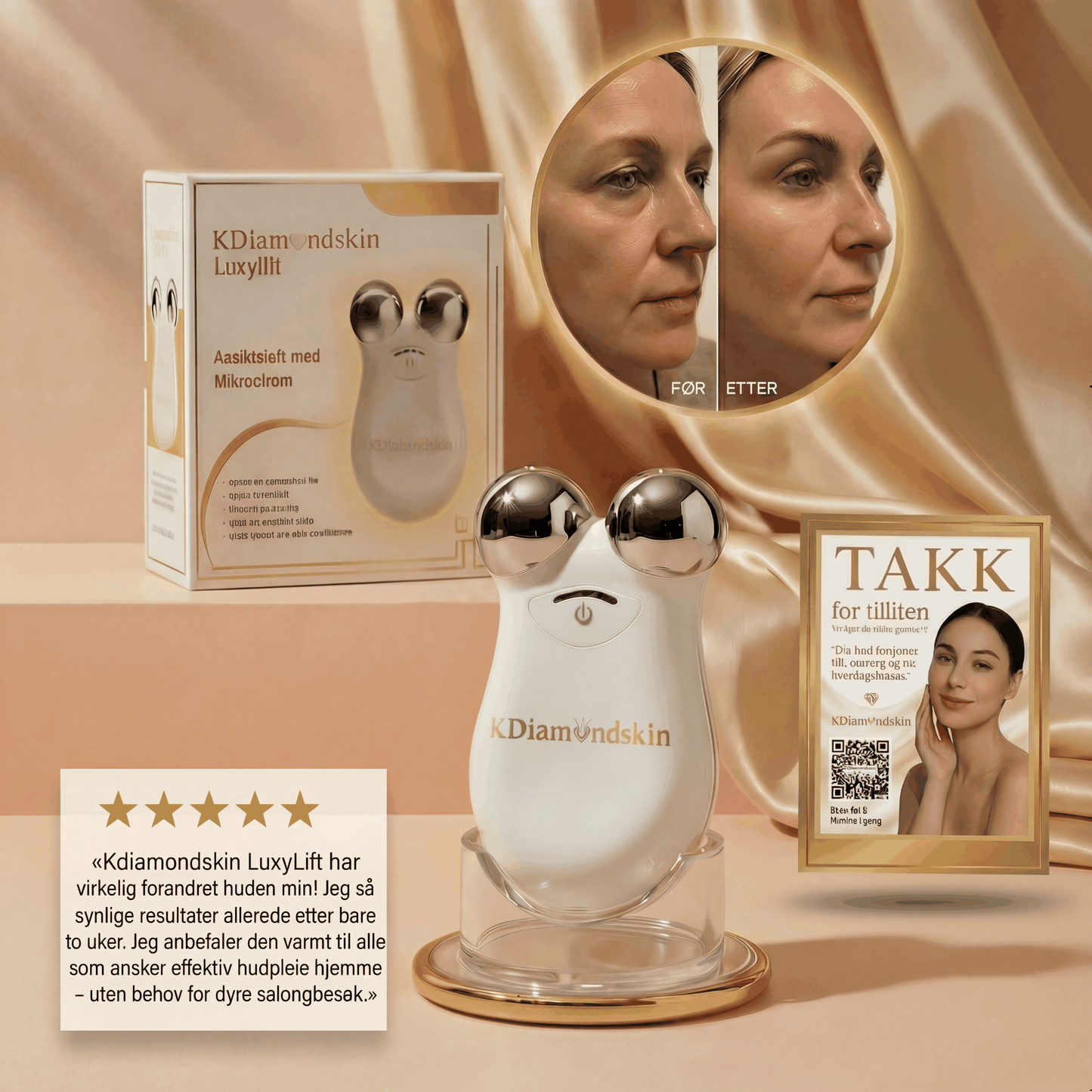 "KDiamondSkin Luxylift for selvpleie™ - KDiamondSkin