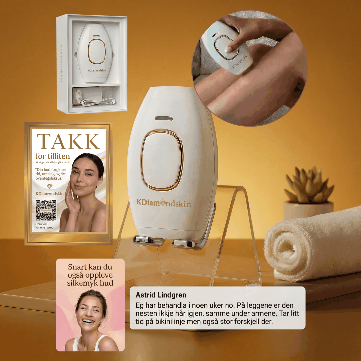 SilkX IPL Laser - Hår fjerningsapparat - KDiamondSkin