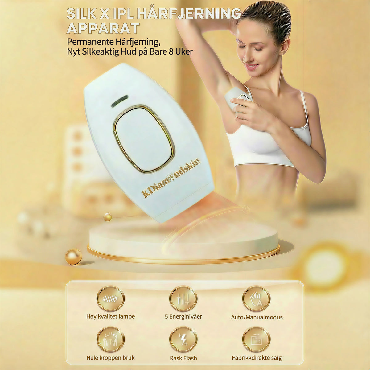 SilkX IPL Laser - Hår fjerningsapparat
