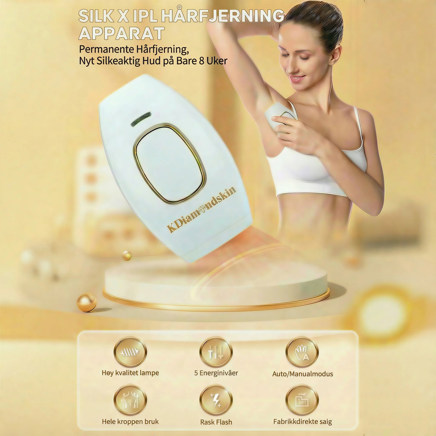 SilkX IPL Laser - Hår fjerningsapparat