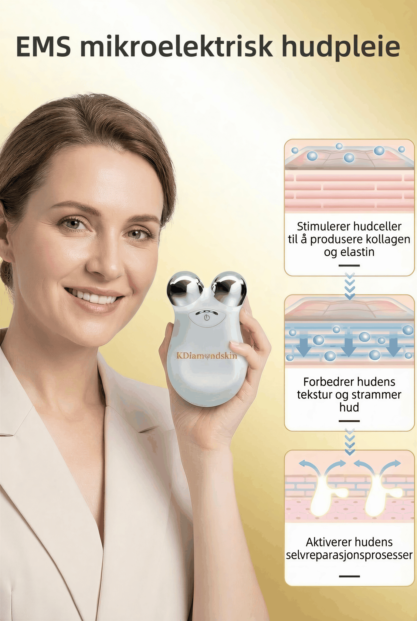"KDiamondSkin Luxylift for selvpleie™ - KDiamondSkin