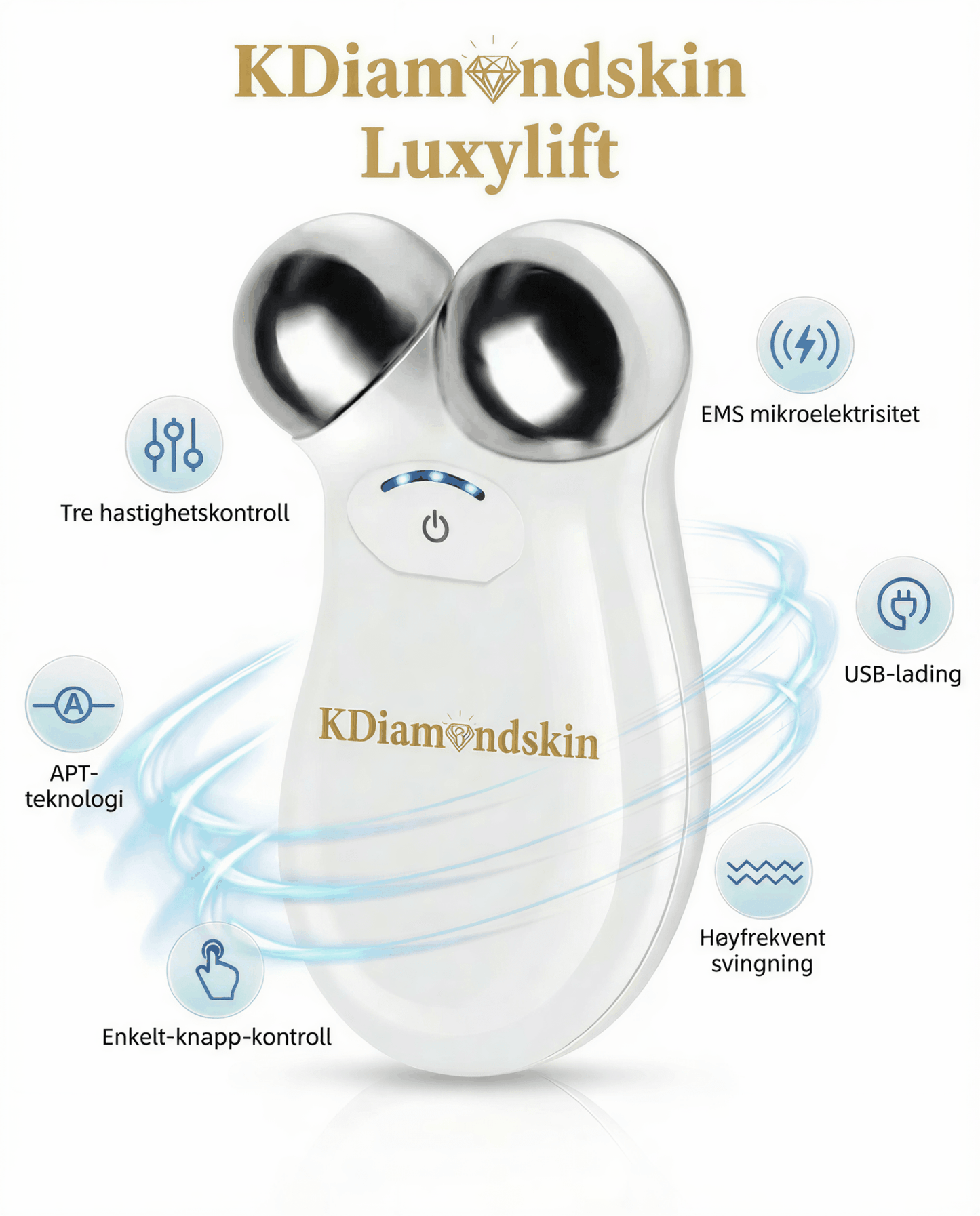 "KDiamondSkin Luxylift for selvpleie™ - KDiamondSkin