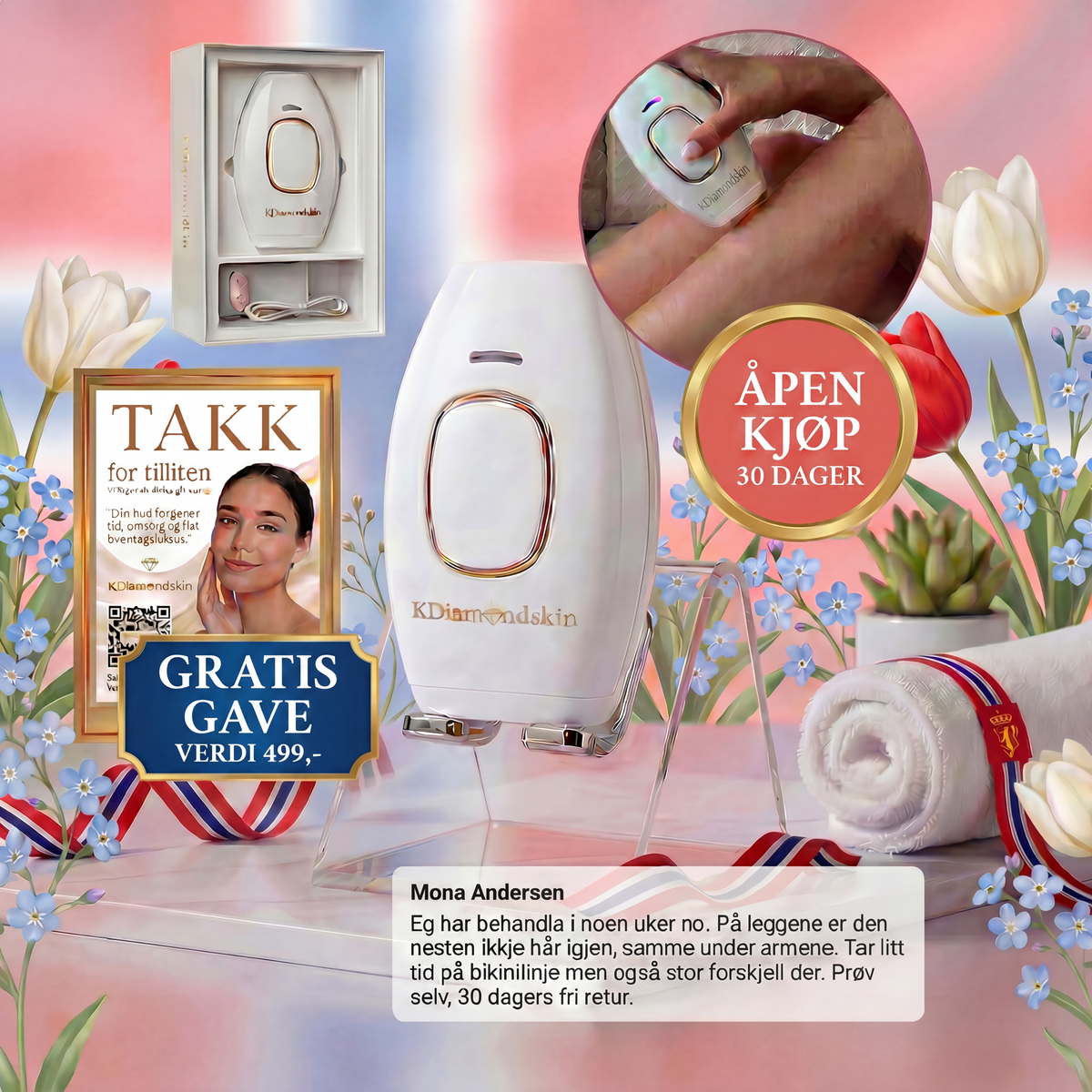 Lei av raskt hårvekst og dyre salong besøk? Løsningen er her. Bestill nå og få med gratis Mist Sprayer ( verdi 499, - ) ut 17 mai 