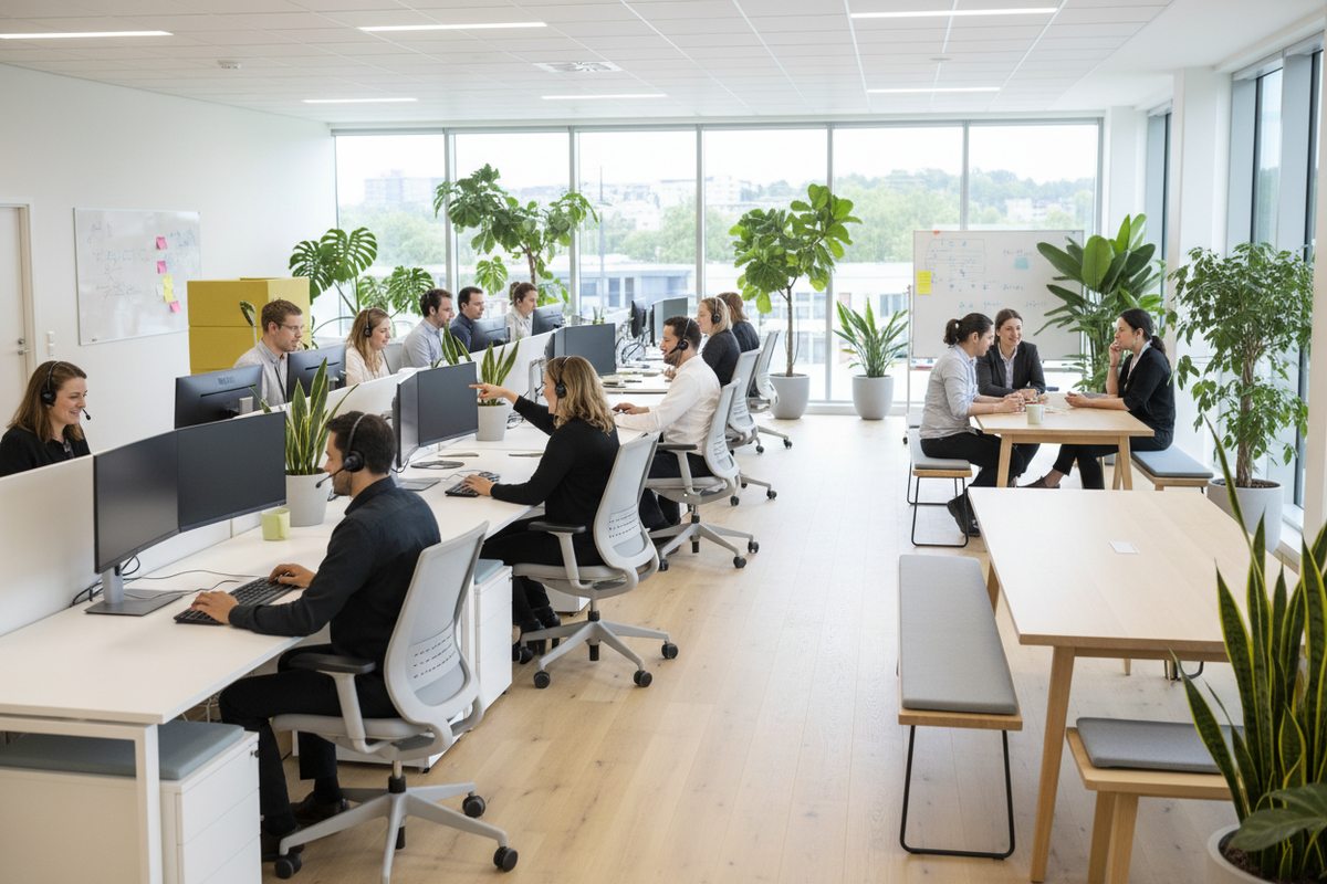 Open office landscape