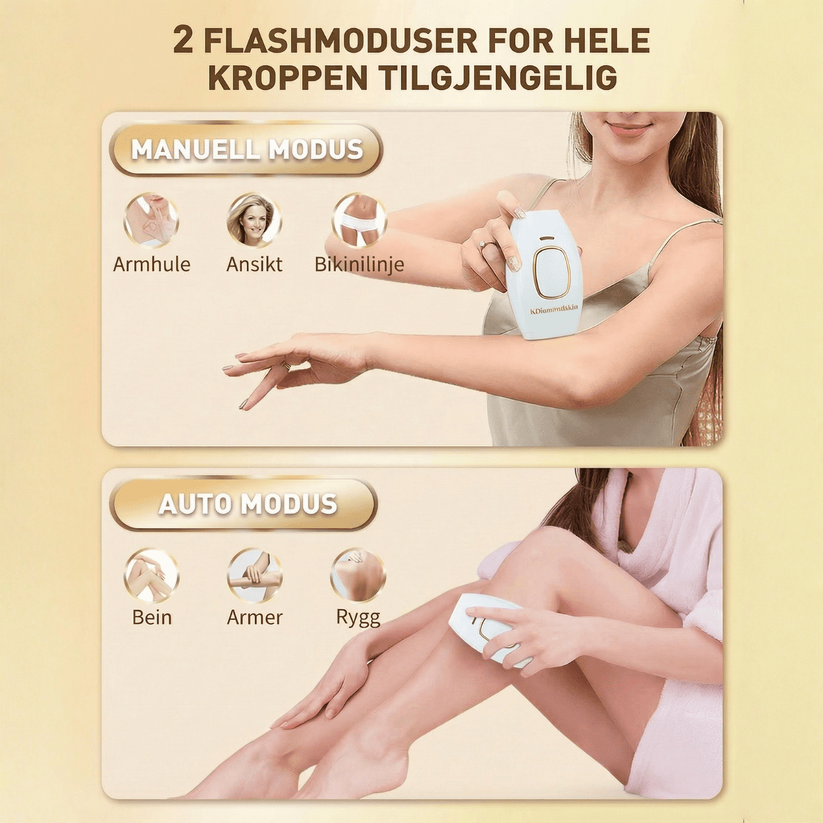 SilkX IPL Laser - Hår fjerningsapparat - KDiamondSkin