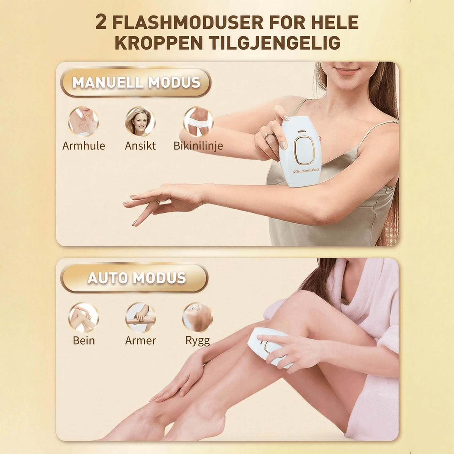 SilkX IPL Laser - Hår fjerningsapparat - KDiamondSkin